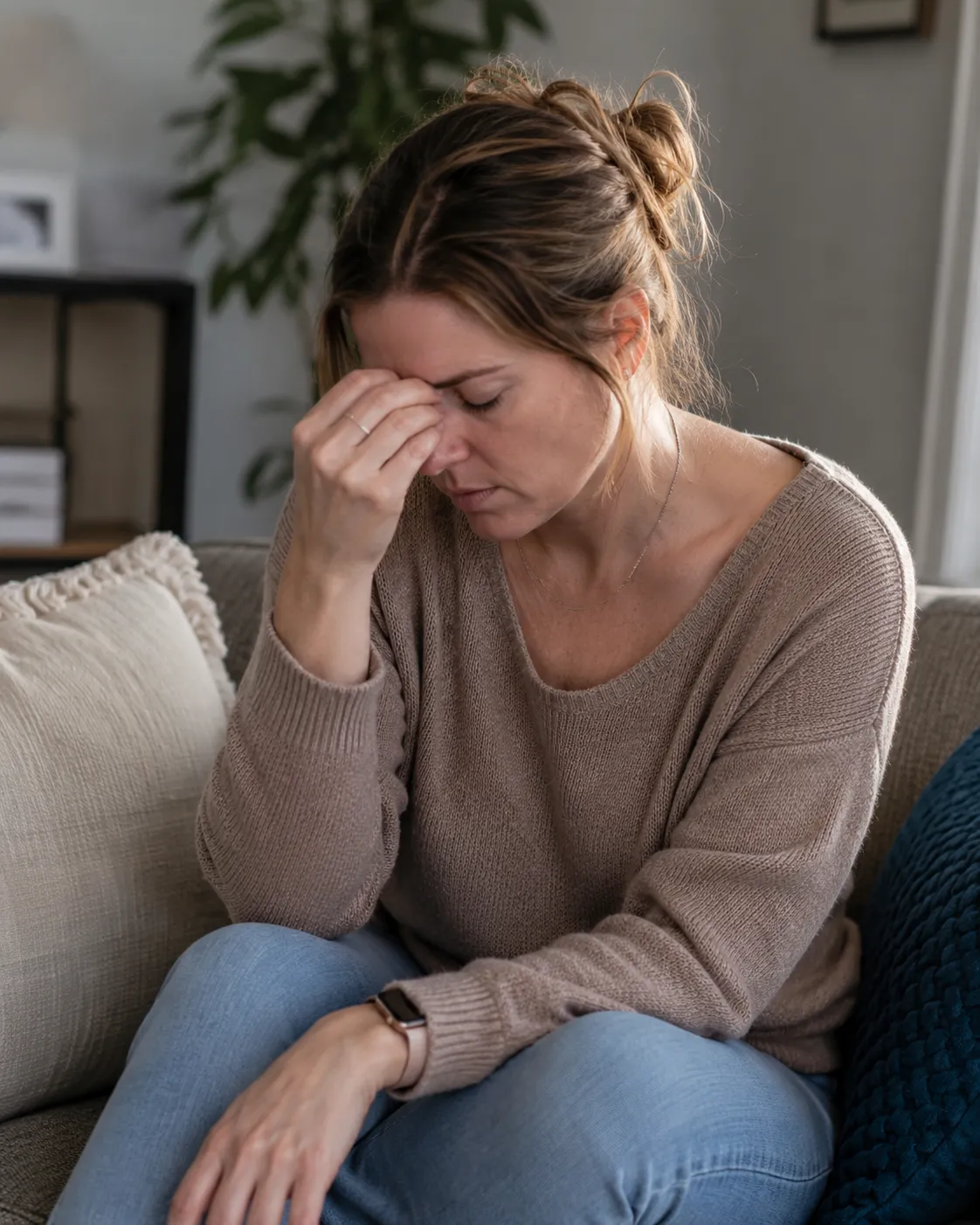 A person living with unexplained symptoms
